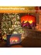 Fireplace Lanterns Decorative,Small Fake Fireplace,Flame Effect LED Fire Lamp,Battery Operated USB Charge Portable Fireplace,Indoor Outdoor Christmas Decoration
