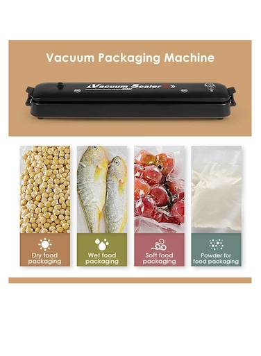 Radiotronics Vacuum Sealer Machine 2021 Upgraded Automatic Food Sealer Machine with 10 Sealing Bags Food Vacuum Air Sealing System for Food Preservation Storage Saver Easy to Clean