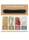Radiotronics Vacuum Sealer Machine 2021 Upgraded Automatic Food Sealer Machine with 10 Sealing Bags Food Vacuum Air Sealing System for Food Preservation Storage Saver Easy to Clean