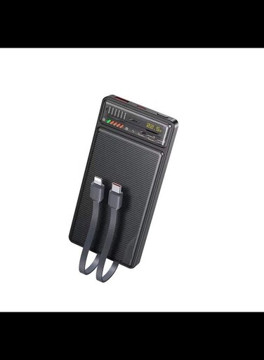 Radiotronics YESIDO YP55 PD 20W + 22.5W Fast Charging 10000mAh Power Bank Built-in with Type-C+iP Cable
