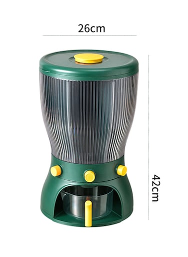 Cereal Dispenser Canisters Set 6-Grid Rotating Storage Container/Dispenser Sealed Container Storage/for Kitchen and Home