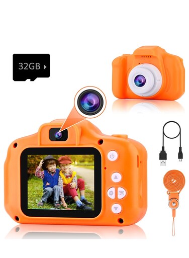 Upgrade Toddler Camera Children Video Camcorder,Kids Digital Selfie Camera Toys with 32GB SD Card for 3 4 5 6 7 8 9 Year Old Girls and Boys