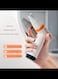 Radiotronics Wireless Ion Hair Dryer 2100W Travel Hair Dryer, 3 Heat & 2 Separate Fan Levels, Hair Dryer Rechargeable for Hairstyle, 1 Orange White