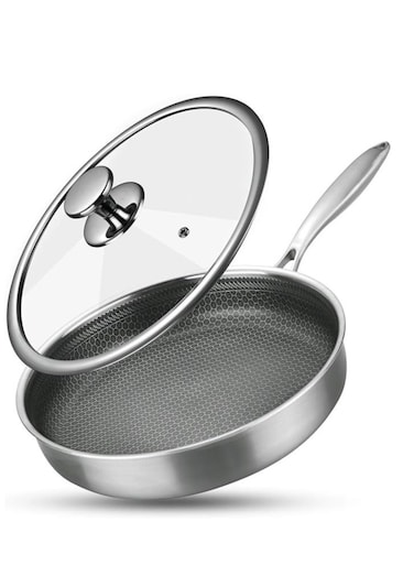 Non Stick Frying Pans - Frying Pans Nonstick - Nonstick Frying Pan - Stainless Steel Pan With Lid - Stainless Steel Frying Pan With Lid
