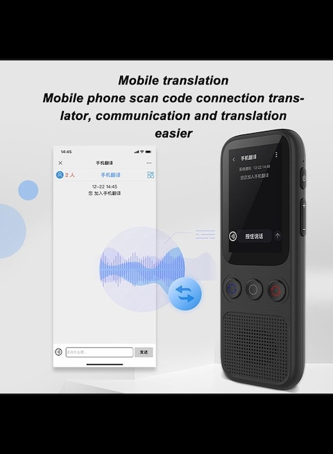 Language Translator Device, 138 Languages Two Way Real Time Online Translation, 2.0 Inch Touchscreen AI Voice Translator
