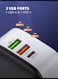 One-to-Three Fast charge PD20W Multi-port Charger suitable for Apple Type c mobile Phone lideno charging head