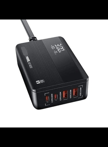 USB C Charger Plug 65W USB Charging Station PPS 4Port USB C Plug With LED Display Fast USB Wall Charger For All Mobile Phone USB C Laptop And More