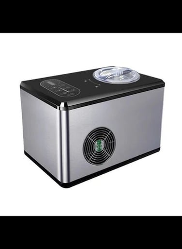 Stainless Steel Automatic Ice Cream Maker With Compressor and Ben &amp; Jerry's Homemade Ice Cream &amp; Dessert Book