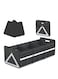 Large Collapsible Trunk Organizer with Multi Pockets, 3 Compartments Storage Organizer for Car, SUV, Minivan, Reinforced Handles