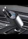 USB Car Adaptor Lighter USB Charger,Car Charging Adapter with Built in Cable,Fast Charging Compatible with iOS and iOS