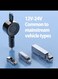 PD30W Retractable Car Charger 3 in 1 Fast Charging Adapter Lightning/Type-C 80cm/USB-A x 1 [for iPhone 15/14/13/12/Galaxy/Other Android Phones