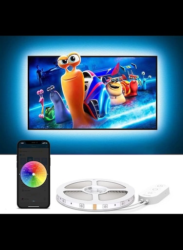 LED TV Backlights, LED Strip Light for Television, Works with Alexa Google Home, USB Powered for 40-60in Television 2 x 50cm + 2 x 100cm
