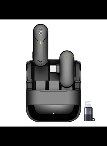 Wireless Lavalier Microphone Compatible for All Devices for YouTube/Reel/Shorts/Videos/Meeting/Teaching/Conference (K81 for Type-C and iPhone)