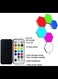 Premium Modular Quantum Multicolor Lights with Touch Sensor &amp; Remote Control (Hexagonal Wall Lights - 6 Pack)