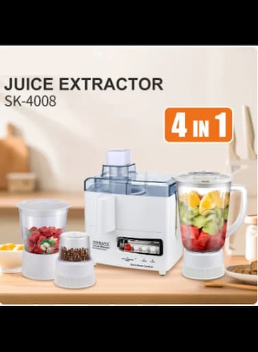 Household Juice Extractor 800W Strong Power Multifunction Blender Grinder 1500ML Large Capacity