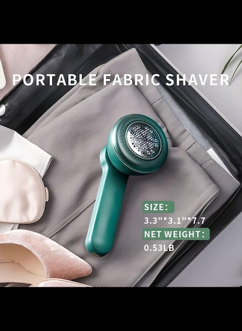 Rechargeable Fabric Shaver, Electric Lint Remover with 2 Replaceable 6-Leaf Blades,  Lint Remover for Clothes, Fabric Sofas, Blankets, Dolls, etc.