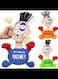 Radiotronics Electric Anti Stress Punch Me Plush Doll Relief Toys, Funny Plush Doll with Screaming Sound Creative Screaming Toys Desktop Anger Management Toys for Adults and Children (Blue)