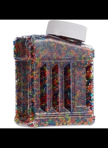 50000 Water Gel Bullets, Crystal Water Bomb, Gel Soil Water Stress Relief Crystal Beads, Jelly Water Gems Vase Filler For Gel Splatter &amp; Home Decor (Multicolor)