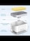 Dish Soap Dispenser with Sponge Holder, Washing up Liquid Dispenser with Drain Pad and Foldable Funnel, Soap Pump for Sink Tidy