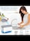 Dish Soap Dispenser with Sponge Holder, Washing up Liquid Dispenser with Drain Pad and Foldable Funnel, Soap Pump for Sink Tidy