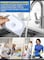Dish Soap Dispenser with Sponge Holder, Washing up Liquid Dispenser with Drain Pad and Foldable Funnel, Soap Pump for Sink Tidy