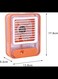 Cooling Fan Misting Fan with Water Tank Desktop Humidifier Personal Mister Spray Water Mist Fan for Bedroom Office Camping Travel Home, Orange