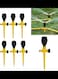 6PCS Garden Sprinkler,360&deg; Rotation Auto Irrigation System Garden Lawn Sprinkler Patio , Adjustable Above Ground Irrigation Garden Sprinkler System