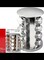 Radiotronics Steel Spice Rack - Round or Square Revolving Stainless Space Saving Kitchen Storage Organizer for Seasoning Dried Herbs (Round 16 Spice Jars)