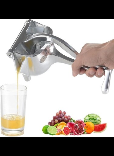 Fruit Juice Squeezer, Fruit Juice Squeezer Stainless Steel, Hand Juicer Squeezer, Heavy Duty Manual Fruit Juicer, Orange Squeezer Hand Press (Sliver)