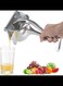 Fruit Juice Squeezer, Fruit Juice Squeezer Stainless Steel, Hand Juicer Squeezer, Heavy Duty Manual Fruit Juicer, Orange Squeezer Hand Press (Sliver)