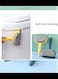 2 in 1 Portable Double Sided Glass Cleaning Brush, Window Washing Equipment Sponge Wiper Automobile Wiper, Scrubber for Car &amp; Household (Green), 19x11.5cm