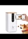 Wi-Fi Pet Camera with Treat Dispenser for Dogs and Cats. 1080P HD Video,  2-Way Audio, Sound/Motion Alerts, Night Vision, Pet Monitor, White