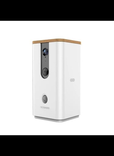 Wi-Fi Pet Camera with Treat Dispenser for Dogs and Cats. 1080P HD Video,  2-Way Audio, Sound/Motion Alerts, Night Vision, Pet Monitor, White