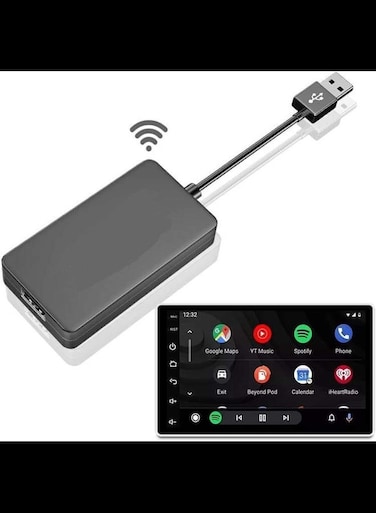 Wireless CarPlay Car Adapter for Android Car Radio,Wireless Android Auto &amp; Apple CarPlay 2 in 1 Dongle-Low Power Consumption,OTA Update,Google Maps etc