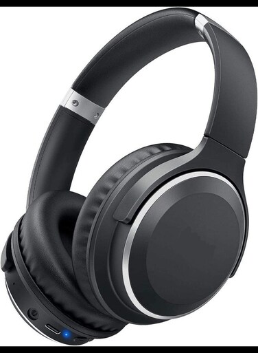 Bluetooth Headphones Over Ear, 65 Hours Playtime, Lightweight Foldable &amp; Portable Stereo Bass Headsets for Smartphone, Tablet, Computer, MP3/4