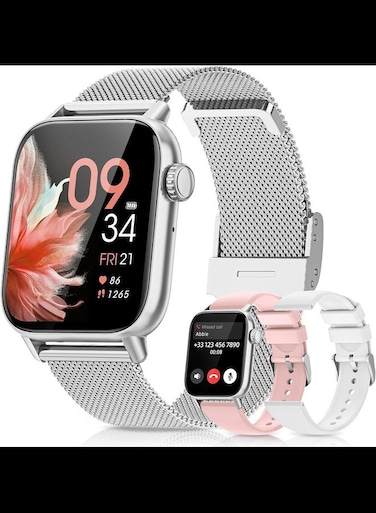 Smart Watch for Android Phones (Make/Answer Calls), IP68 Activity Tracker, 110+ Sport Modes Fitness Tracker Watch with Heart Rate/Blood Pressure/SpO2 Monitor