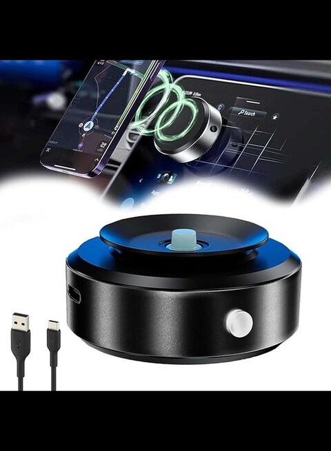 Radiotronics Innovative Dual Suction Cup and Magnetic Design, Magnetic Car Suction Cup Holder, Suction Cup Phone Mount, 360°3D Rotation Portable Magnetic Phone Holder (Black)
