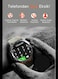 Smartwatch For Men, AMOLED Always On Display Bluetooth Calling Waterproof Fitness Watches Compatible With Android iOS Black
