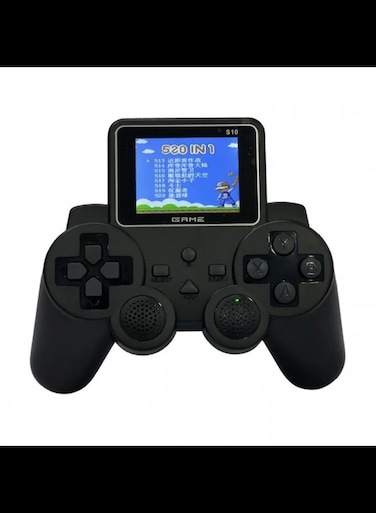 Radiotronics S10 Retro Portable Video Game Console, Handheld Console, Wireless Controller, 520 Built-in Game Duo, 2.4 Inch