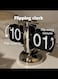 Flip Desk Clock, Retro Vintage Flip Down Clock Auto Flip Desk/Table Clock Large Number Mechanical Clock Ideal for Home Office School Hotel Cafe (Black)