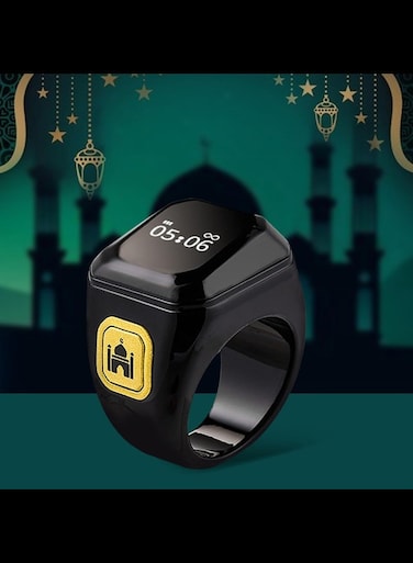 Smart Rings for Men, Finger Counter Rechargeable LED Finger Tally Counter Tasbih Tally Clicker with Display Digital Electronic Counters Handheld Number Click Counter