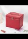 Jewelry Box for Women, Jewelry Organizer with 5 Drawers, Lockable Jewelry Case with Mirror, Portable Travel Case, for Rings, Earrings, Necklaces, Gift, (Red)