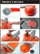 Portable Showers Camping Shower, Camping Shower with Submersible Pump, Portable Outdoor Shower Water Pump for Camping,Orange