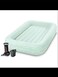 Kids Travel Air Mattress Inflatable Bed Set with Raised Sides and 120V Electric Quick Fill Air Pump with 3 Interconnected Nozzles