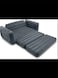Inflatable Furniture Set with Pull Out Sofa Chair Twin Sized Air Bed Mattress and 2 Pull Out Sofa Bed Sleep Away Futon Couch, Dark Gray