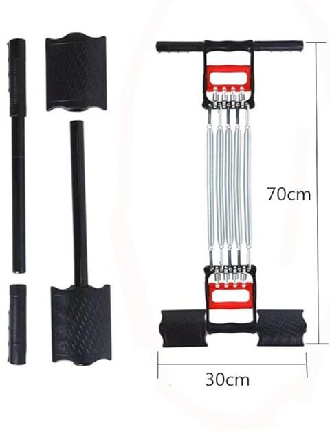 Radiotronics sport Sando Chest Pull Expander With Non-Toxic, Long Lasting Material – Black