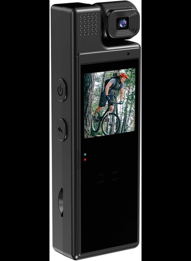 Mini Body Camera with 1080P HD Recording Night Vision, 1.3 in Screen Recorder，Motion Detection, Infrared Night Vision, Loop Recording, Automatic Save