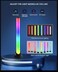 Smart RGB Lightbar, Rechargeable Wireless, Bluetooth RGBIC Gaming Lamp with App Control, Smart LED Bar Sync with Music, LED Light Bar for Bedroom, Playroom