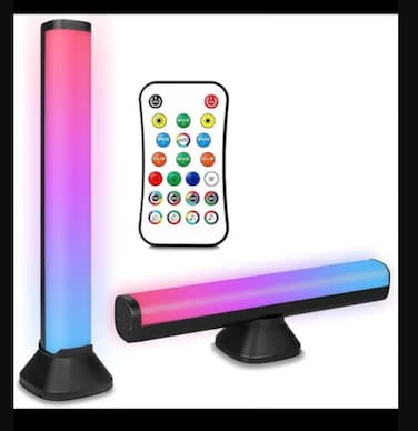 Smart RGB Lightbar, Rechargeable Wireless, Bluetooth RGBIC Gaming Lamp with App Control, Smart LED Bar Sync with Music, LED Light Bar for Bedroom, Playroom