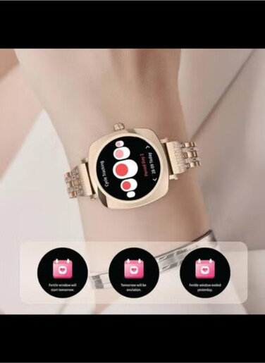 Leyla&rsquo;s Cutting-Edge Smart Watch with Advanced Amoled Display Technology